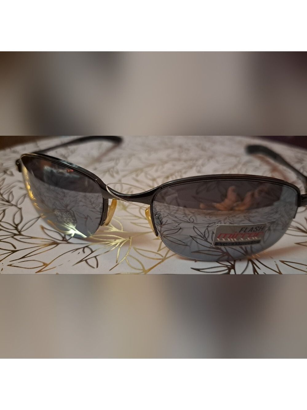 Solaray Mens Stylish Black Metal Mirror Sunglasses. - Picture 9 of 10